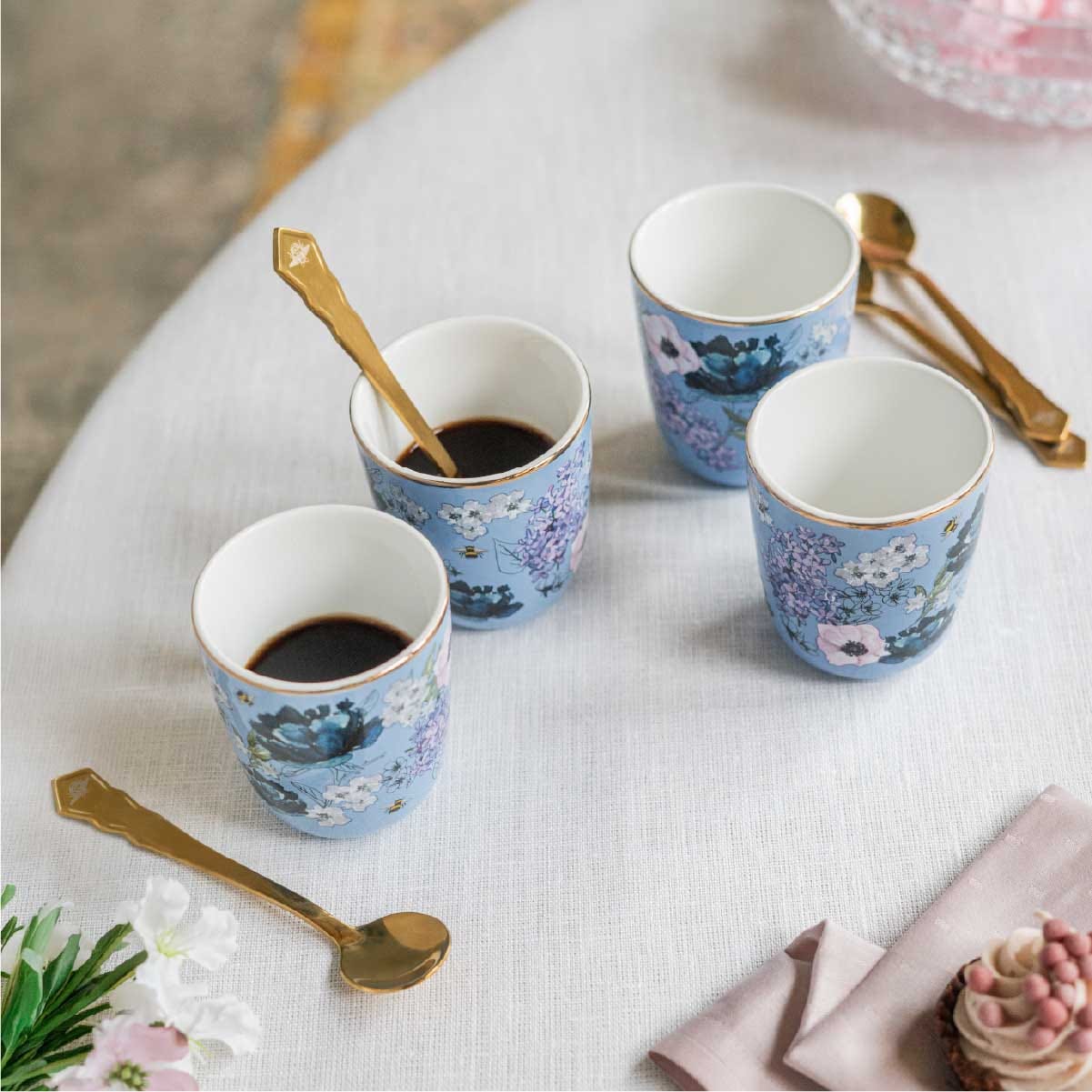 Set 4 cucchiaini dorati - Bridgerton