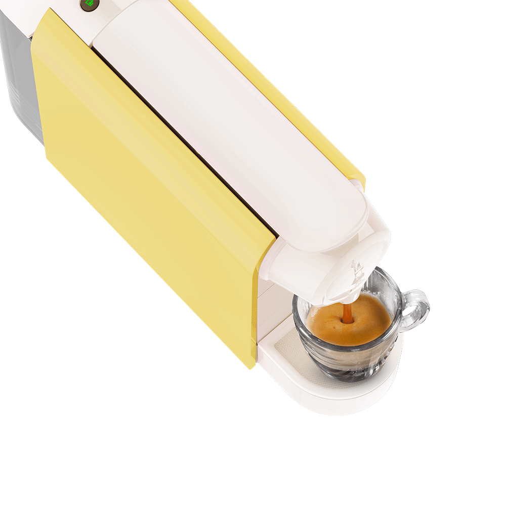 Gioia Bialetti giallo burro - macchina del caffè a capsule