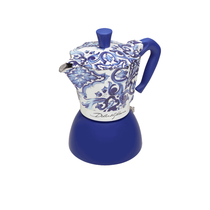Moka Induction Bialetti Dolce&Gabbana Blu Mediterraneo