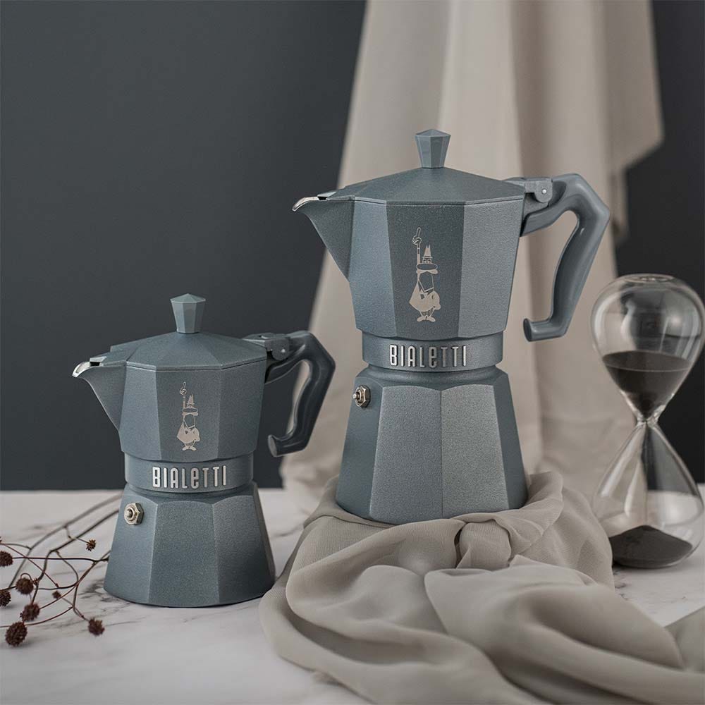 Moka Exclusive Octagonal Induction Silver Grey