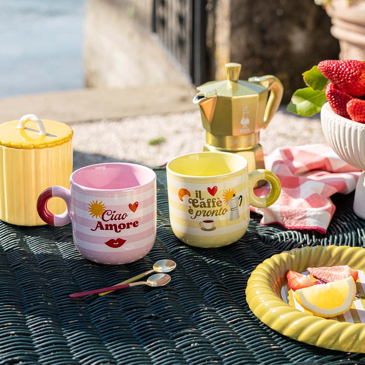 Set 2 mug a righe