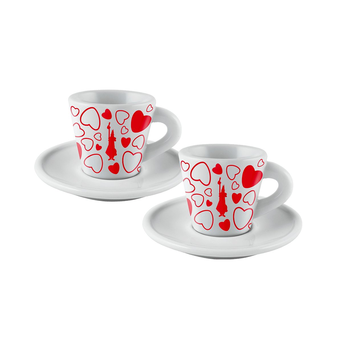Set 2 tazzine espresso - Cuore