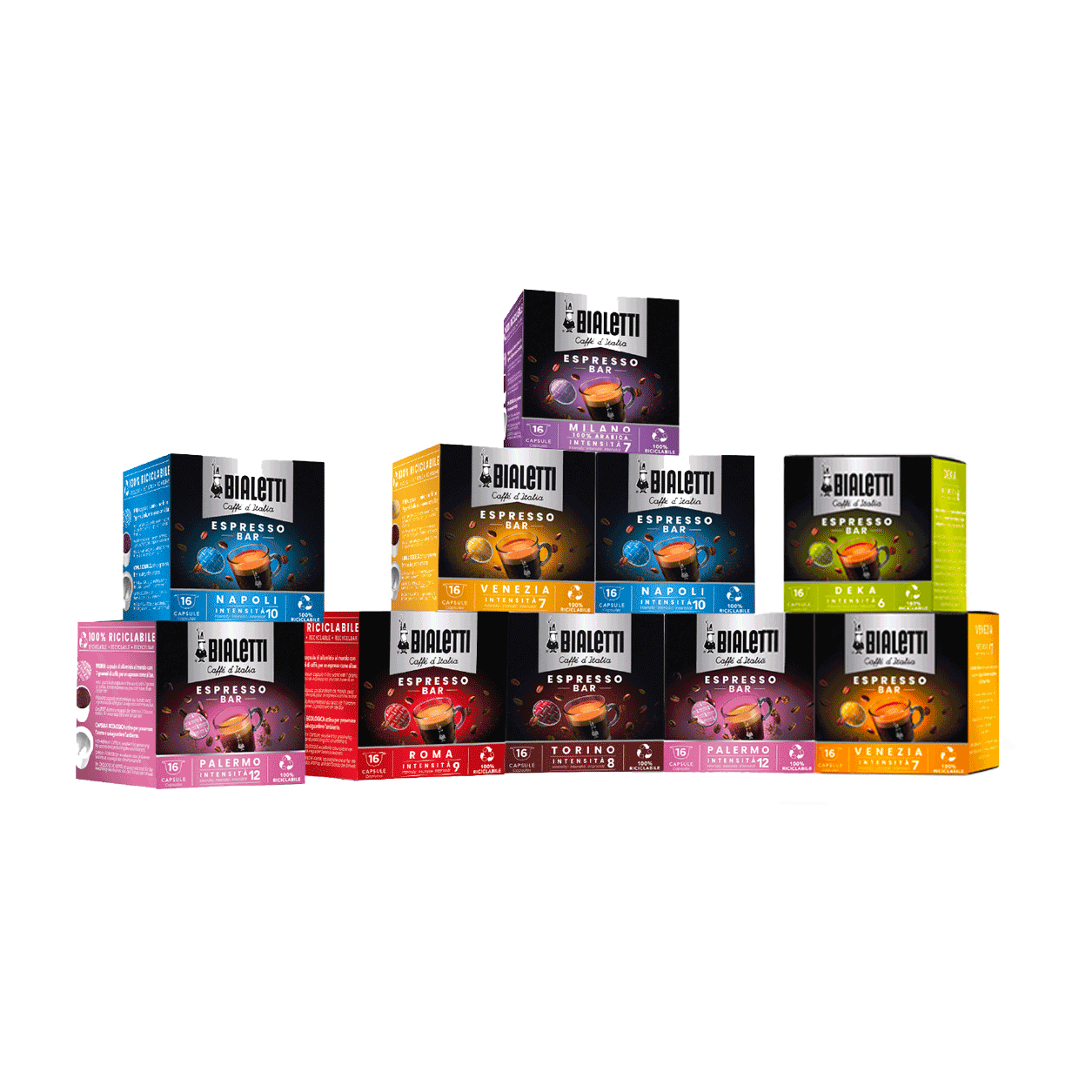 Kit 10 box capsule Caffè d'Italia