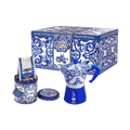 Set Moka Express Blu Mediterraneo 3 tz e Perfetto Moka Autentico