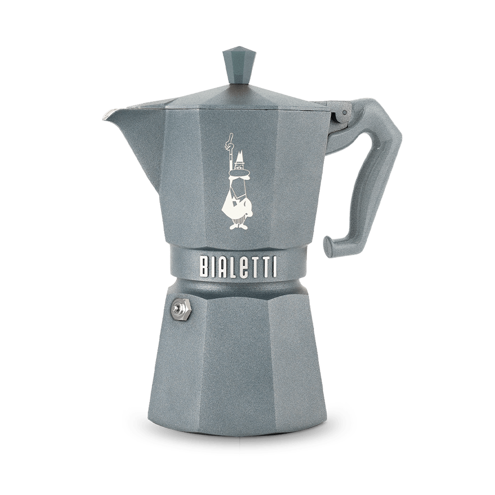 Moka Exclusive Octagonal Induction Silver Grey