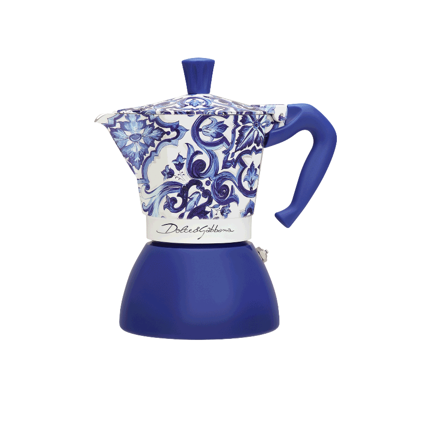 Moka Induction Bialetti Dolce&Gabbana Blu Mediterraneo