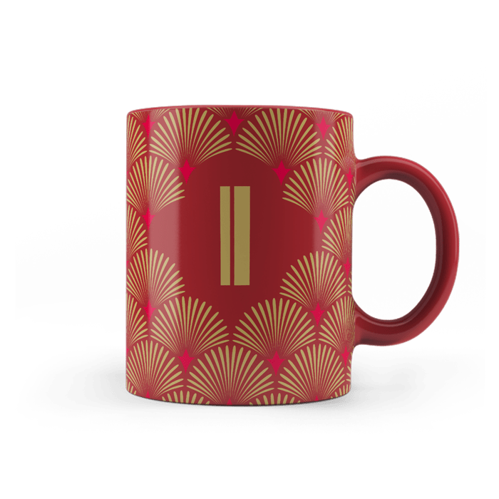 Mug con lettera personalizzata
