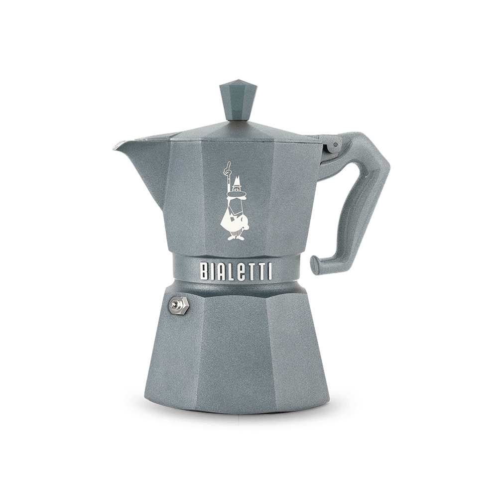 Moka Exclusive Octagonal Induction Silver Grey