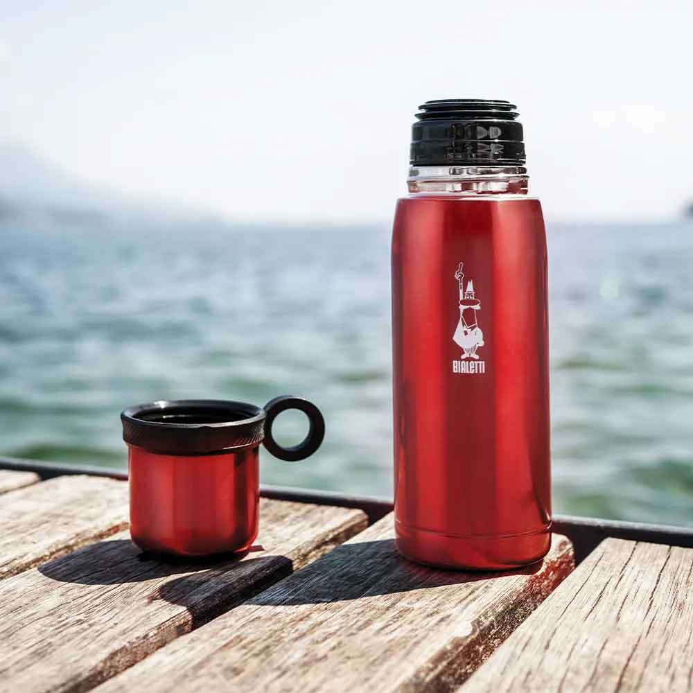 Bottiglia Termica con Coperchio-Tazza rossa