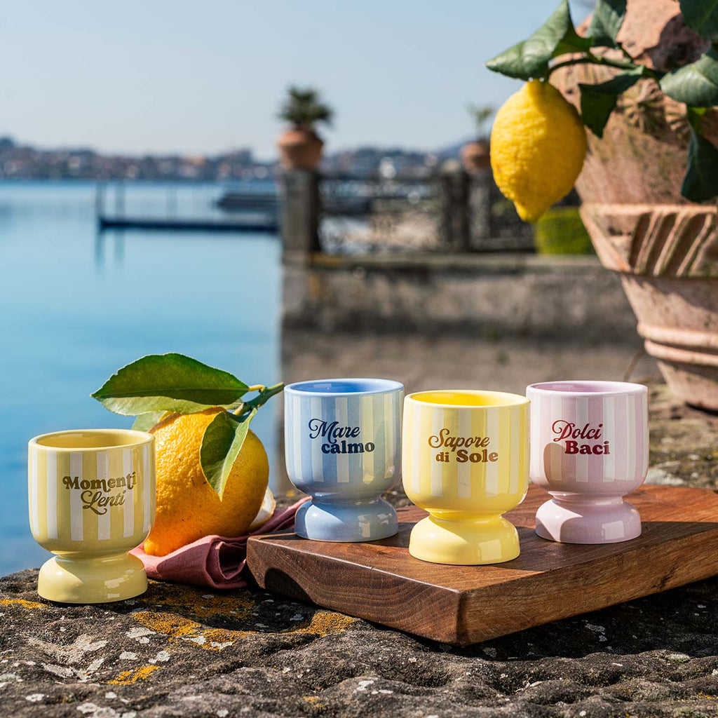 Set 4 bicchierini a righe