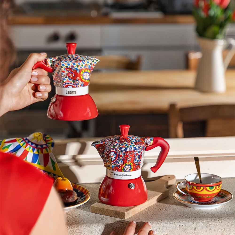 Moka Induction Bialetti Dolce&Gabbana Carretto Siciliano