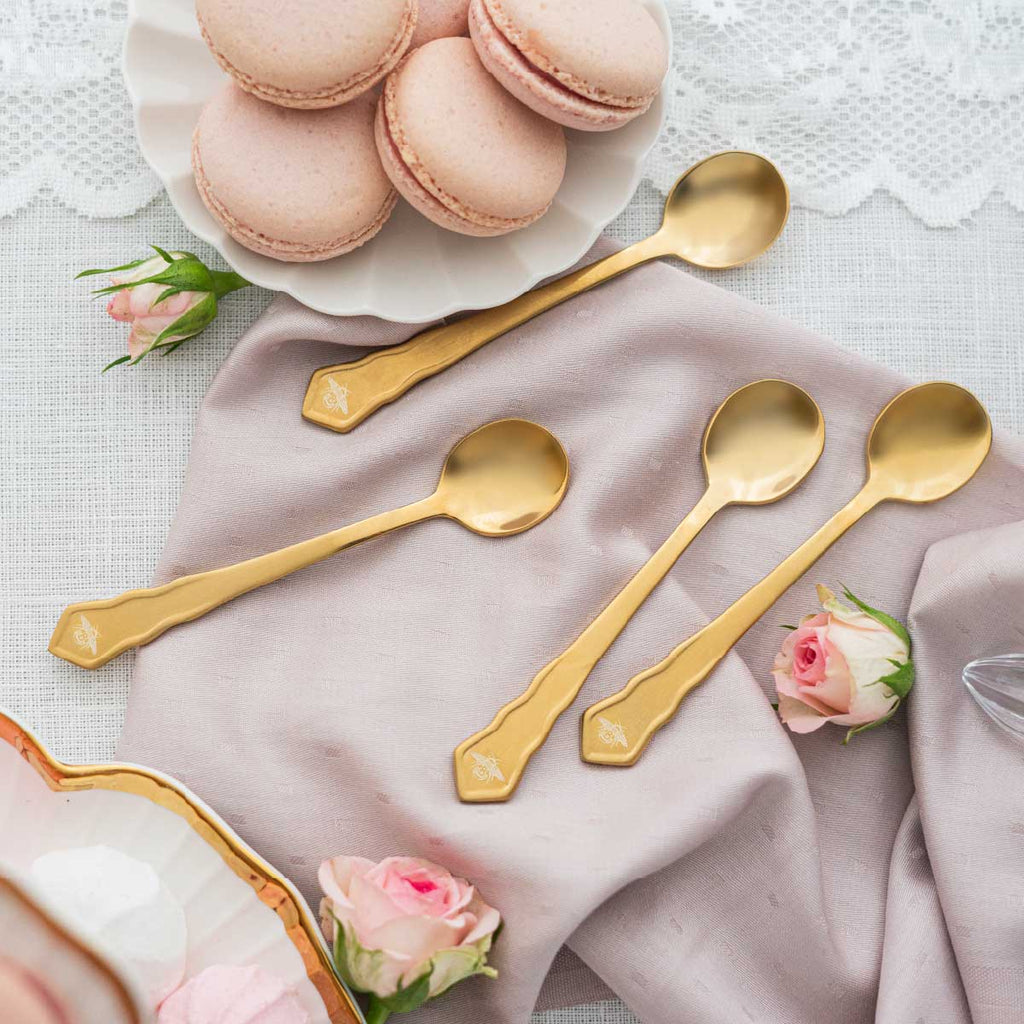 Set 4 cucchiaini dorati - Bridgerton