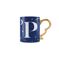 Mug con lettera P - Cielo Stellato