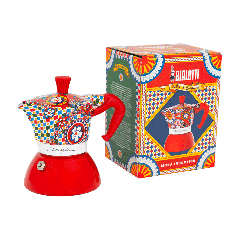 Moka Induction Bialetti Dolce&Gabbana Carretto Siciliano