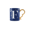 Mug con lettera F - Cielo Stellato