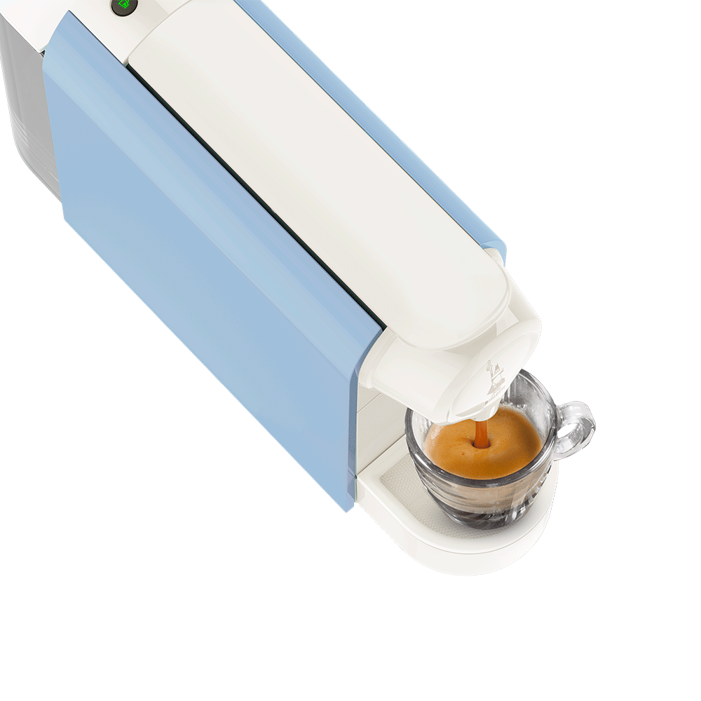 Gioia Bialetti azzurra - macchina del caffè a capsule