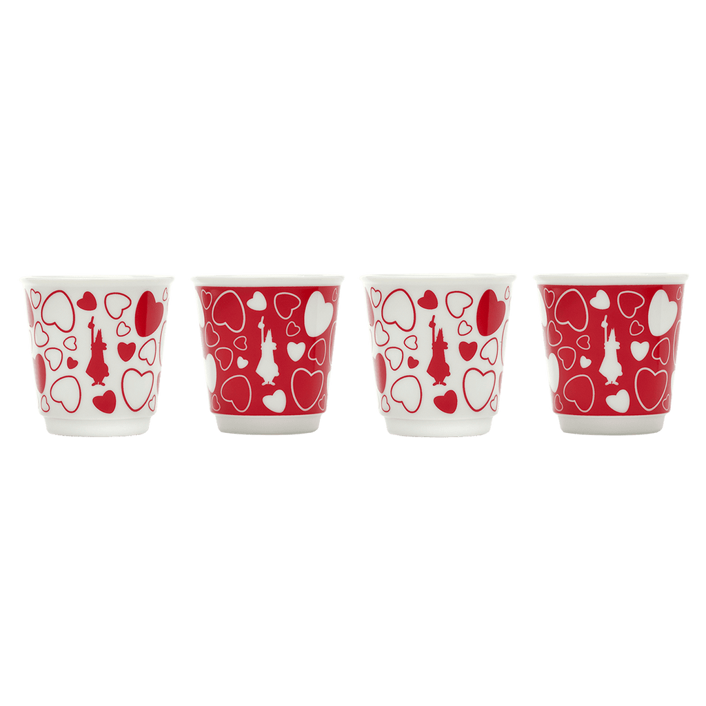 Set 4 bicchierini - Cuore