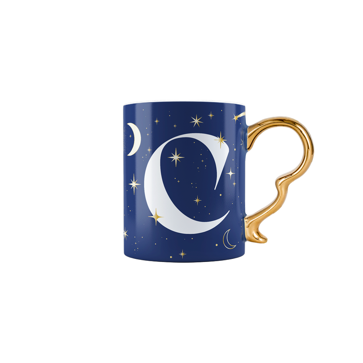 Mug con lettera C - Cielo Stellato