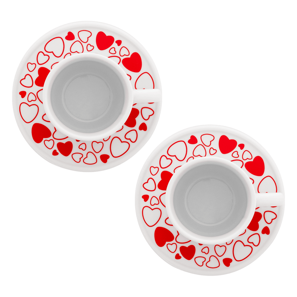 Set 2 tazzine moka - Cuore