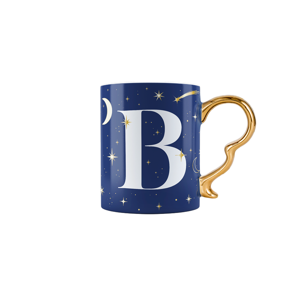 Mug con lettera B - Cielo Stellato
